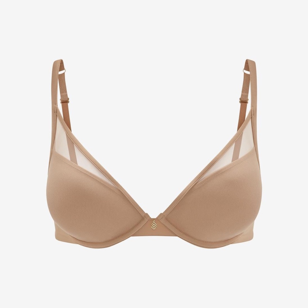 ThirdLove 24/7 Classic Contour Plunge Bra Taupe 32B½